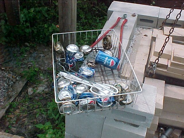 a wire dish rack I use to dry the materials before putting them into the crucible